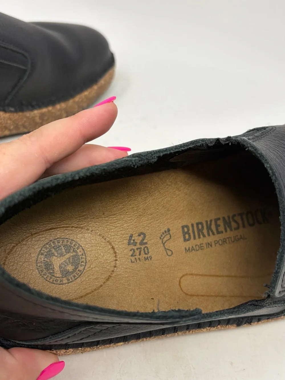 Birkenstock Callan Leather Slip On Shoes Size Men’s 9 Women’s 11